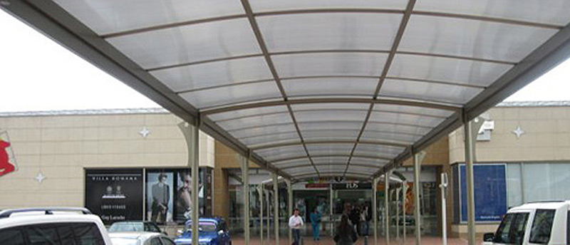 Shopping centre canopies