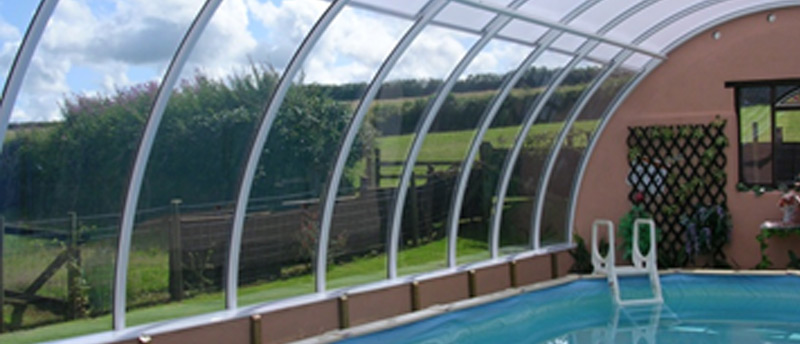 Swimming pool canopies