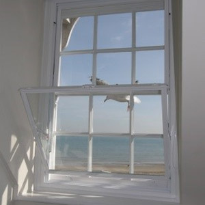 Secondary glazing by the sea
