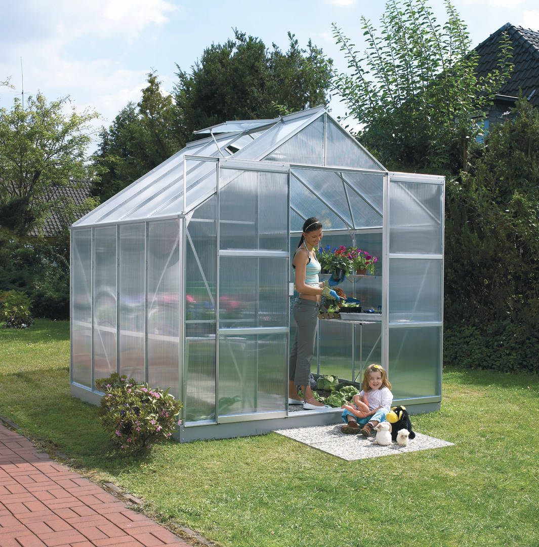 Greenhouse glazing panels