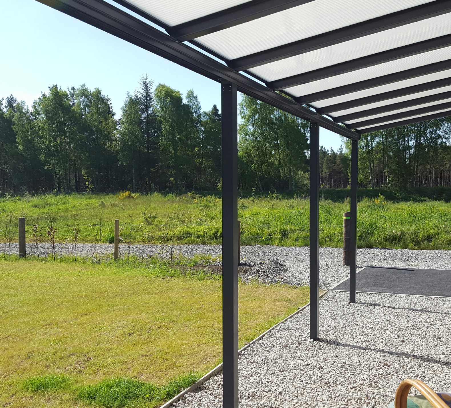 Grey aluminium veranda carport Patio cover