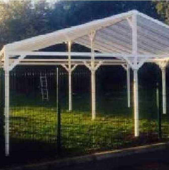 Omega Smart Canopy - Free Standing with Gable Roof (type 2)