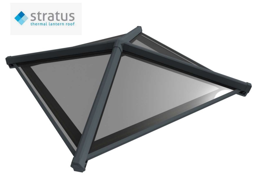 Aluminium square roof lantern