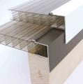 Aluminium F Section for 35mm thick glazing, 3.0m & 4.0m
