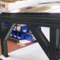 Omega Smart Lean-To Canopy, Anthracite Grey, 6mm Glass Clear Plate Polycarbonate Glazing - 9.1m (W) x 2.0m (P), (5) Supporting Posts
