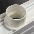 Omega Smart Canopy Gutter adaptor - Gutter Fitting, White