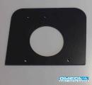 Omega Smart Canopy Gutter adaptor - Eaves End Plate Fitting, Anthracite grey