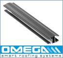 Anthracite grey Snapfix uPVC Rafter Supported Glazing Bar for 10-25mm thick Polycarbonate Glazing