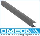 Anthracite grey  uPVC sheet closure for 10,16 0r 25mm polycarbonate