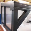 Omega Smart Canopy - 'Top Triangle' In-Fill Section for Sides of Canopy, 16mm Polycarbonate In-Fill Panels, White Frame