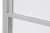 Tilting balanced vertical slider secondary glazing unit