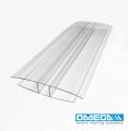 H Section for 10mm Polytunnel Polycarbonate Sheets (pack of 20)