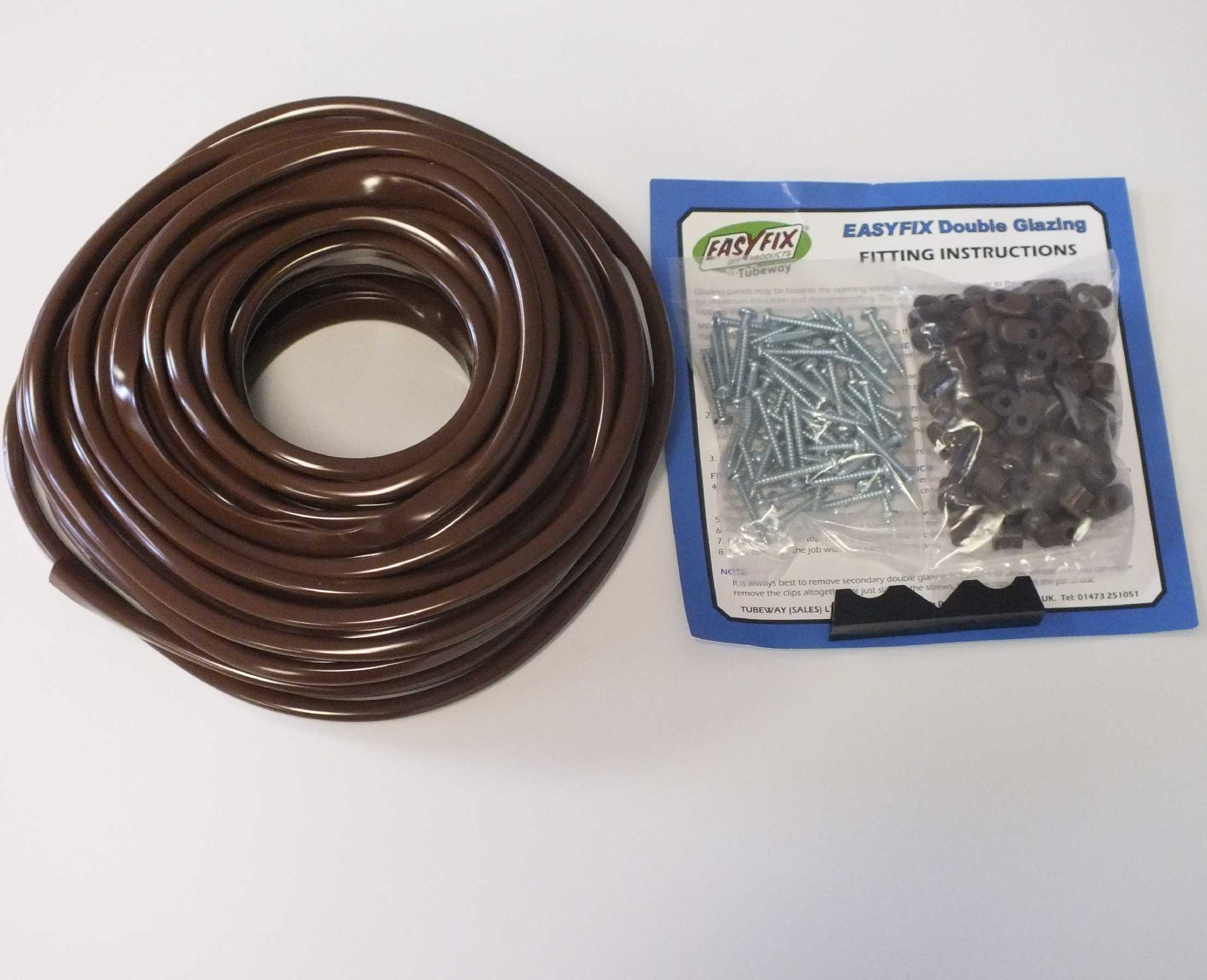 Easyfix Clipglaze Edging Kit - 15m roll of edging for 4mm Glazing Thickness, Clear from Omega Build