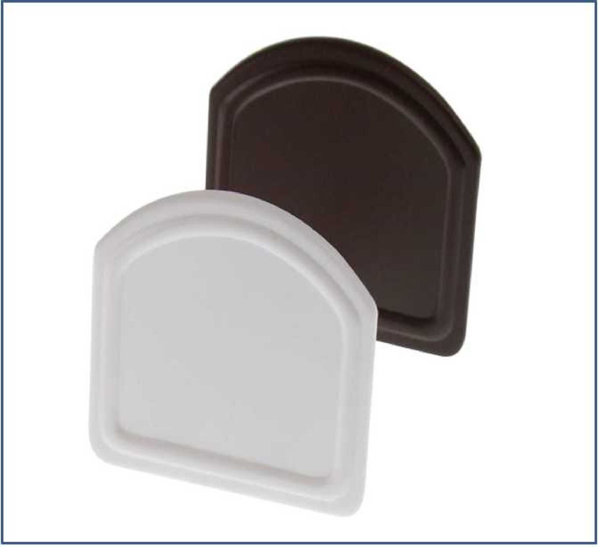 Clip-in uPVC End Cap for Snapfix Rafter Supported Glazing Bar for 10mm-16mm thick glazing