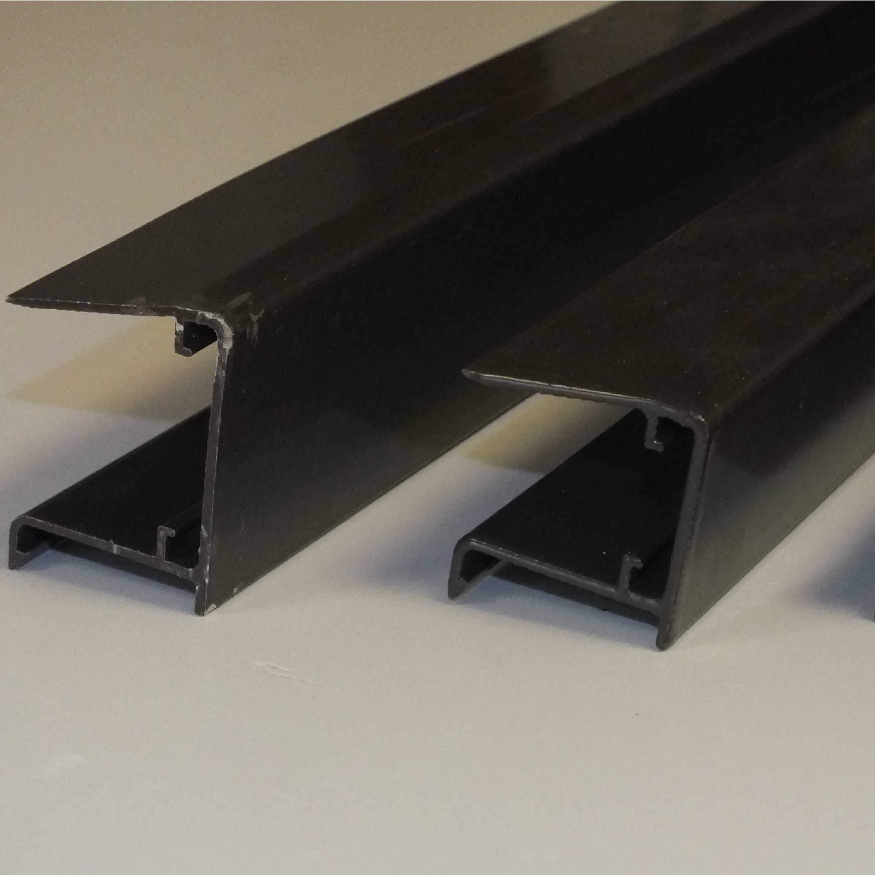 Aluminium Sheet Closures for 35mm thick glazing, 2.1m