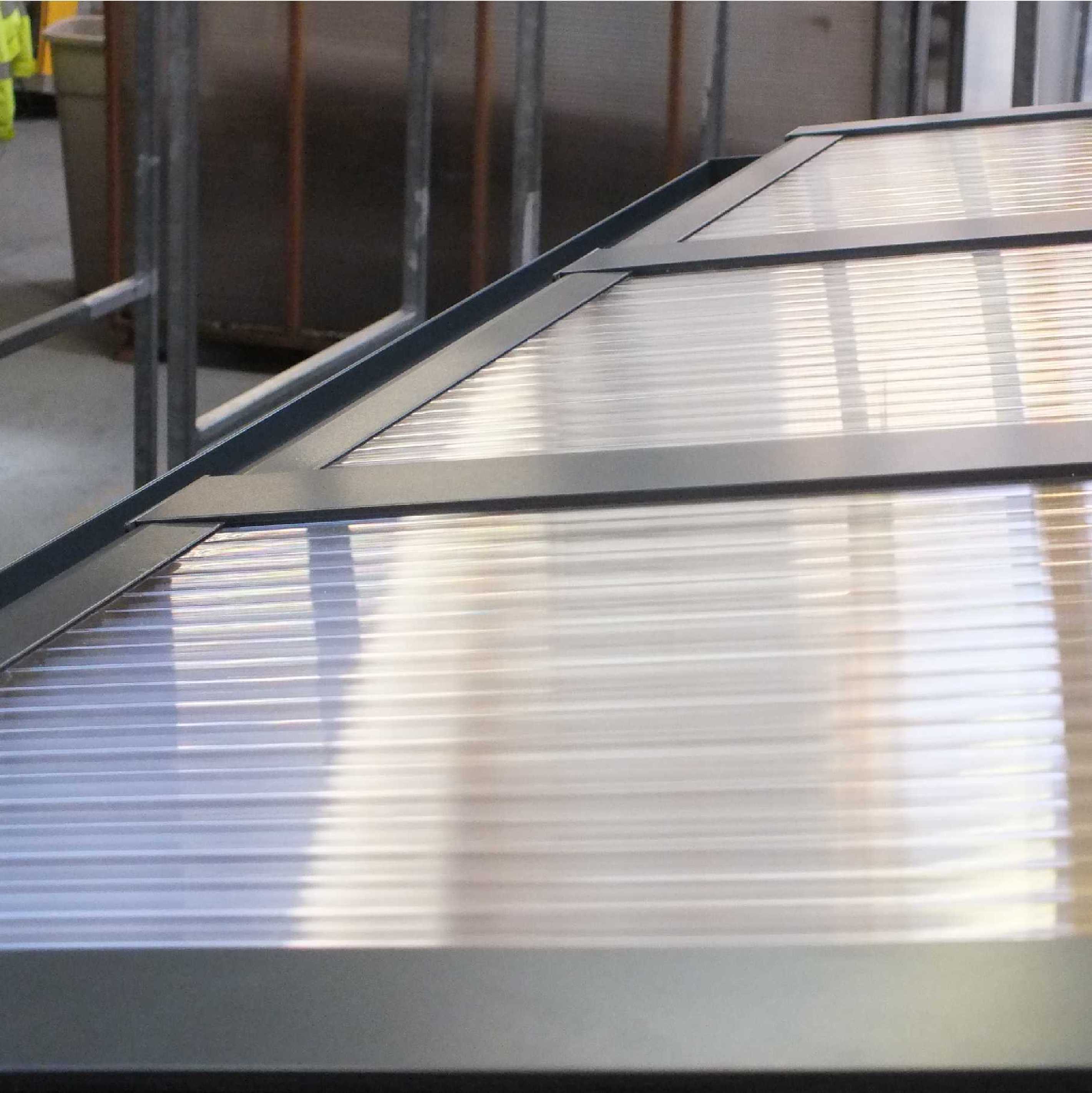 Great deals on Omega SmartLean-To Canopy, Anthracite Grey, 16mm Polycarbonate Glazing - 9.5m (W) x 2.0m (P), (5) Supporting Posts