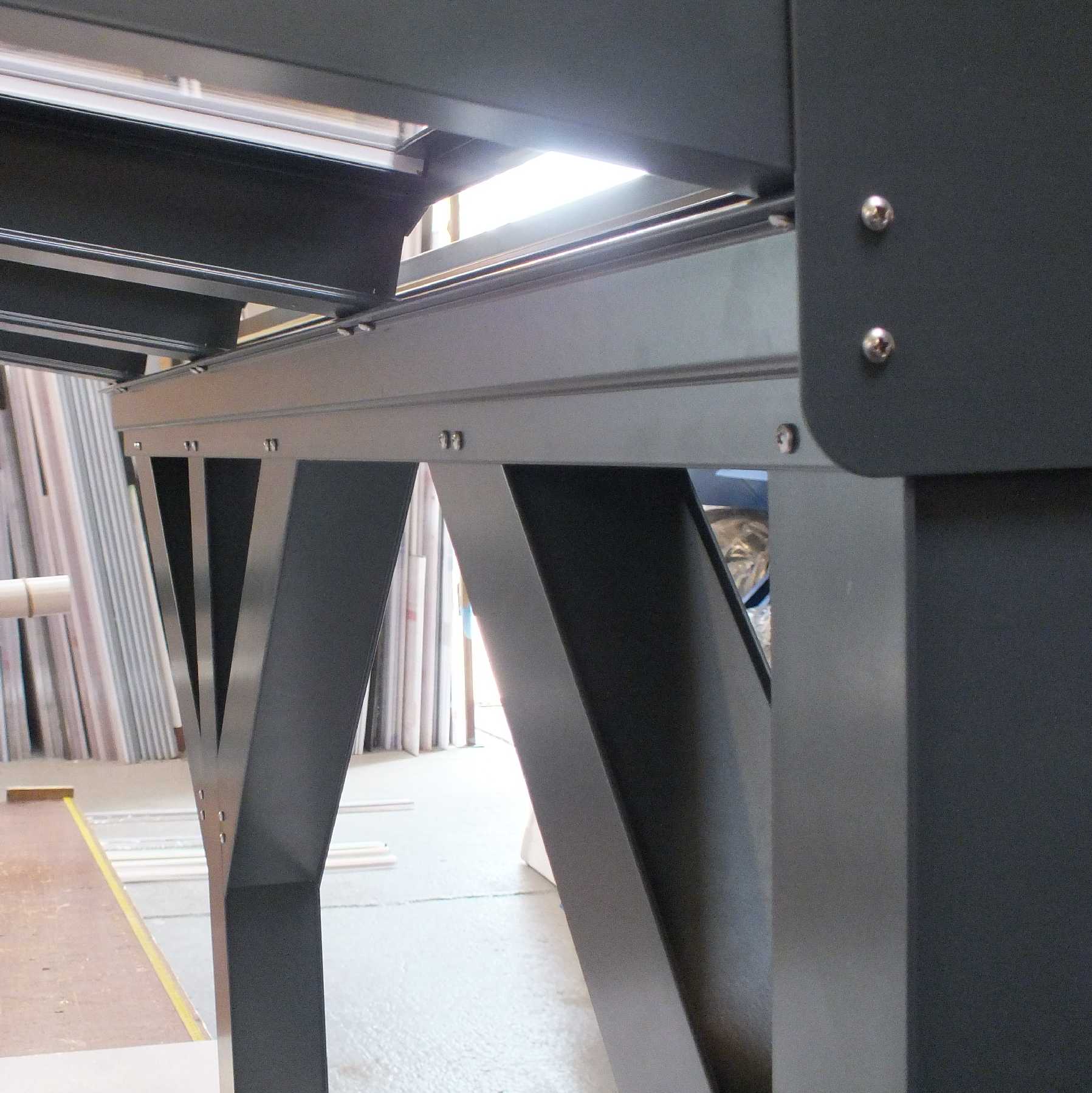 Great deals on Omega Smart Lean-To Canopy, Anthracite Grey, UNGLAZED for 6mm Glazing - 6.3m (W) x 1.5m (P), (4) Supporting Posts