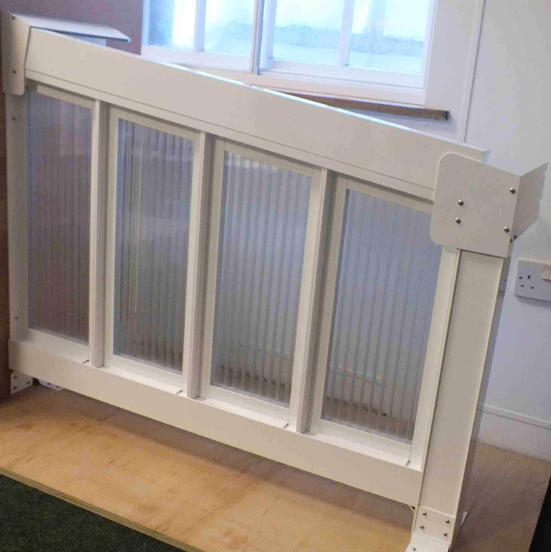 Buy Omega Smart Canopy - FULL Side In-Fill Section for Sides of Canopy, 16mm Polycarbonate In-Fill Panels, White Frame online today