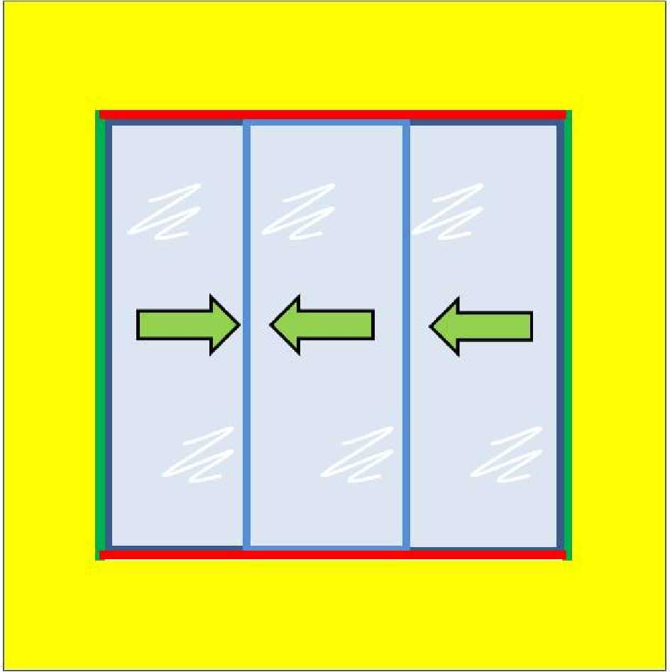 Buy 3 Panel Horizontal Slider with 6mm Plate Polycarbonate Glazing online today