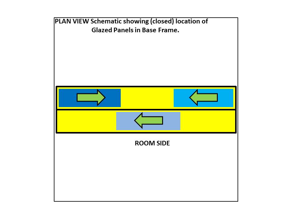 3 Panel Horizontal Slider with 6mm Plate Polycarbonate Glazing from Omega Build