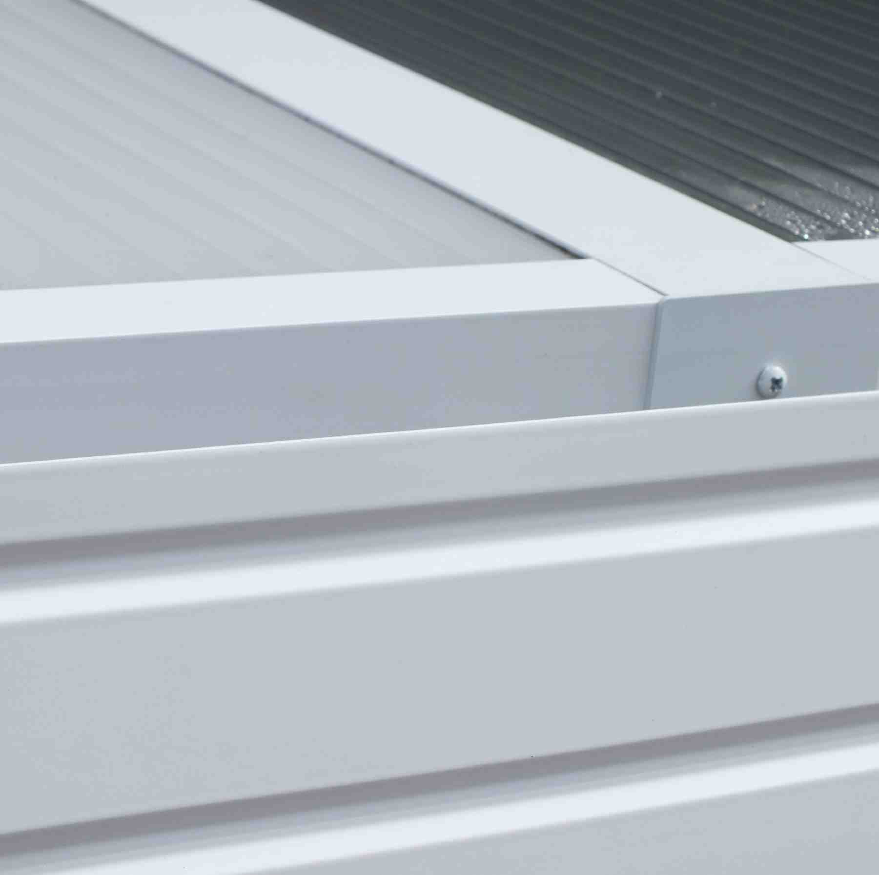 Great selection of Omega Verandah White with 16mm Polycarbonate Glazing - 7.4m (W) x 2.5m (P), (4) Supporting Posts