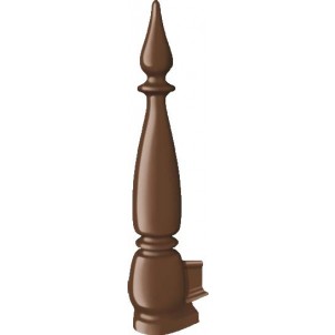Grey Fleur de Lys Finial