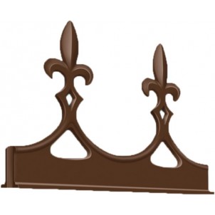 Grey Fleur de Lys cresting, 290mm