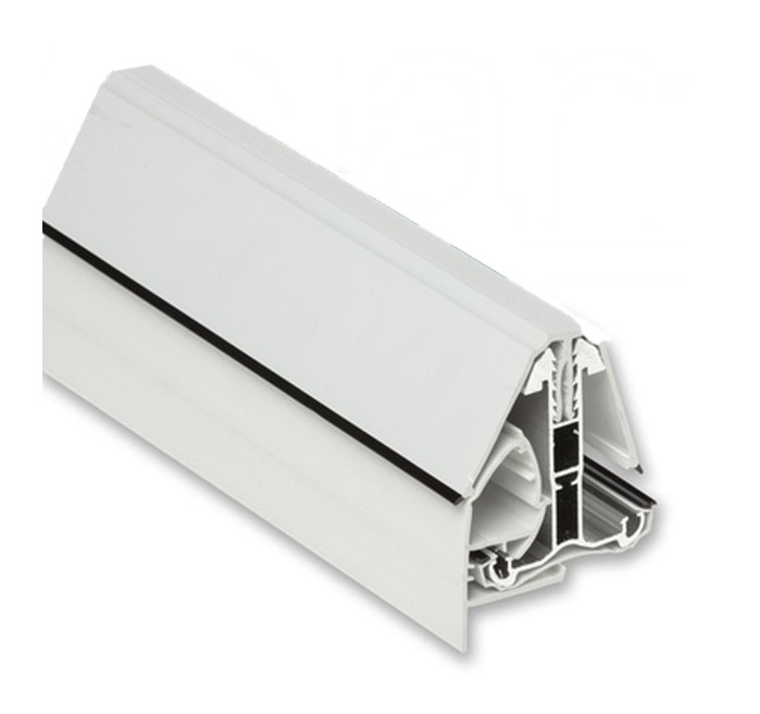 Self-Supporting UPVC Edge Glazing Bar for 16,25 or 35mm thick glazing, 2.0m