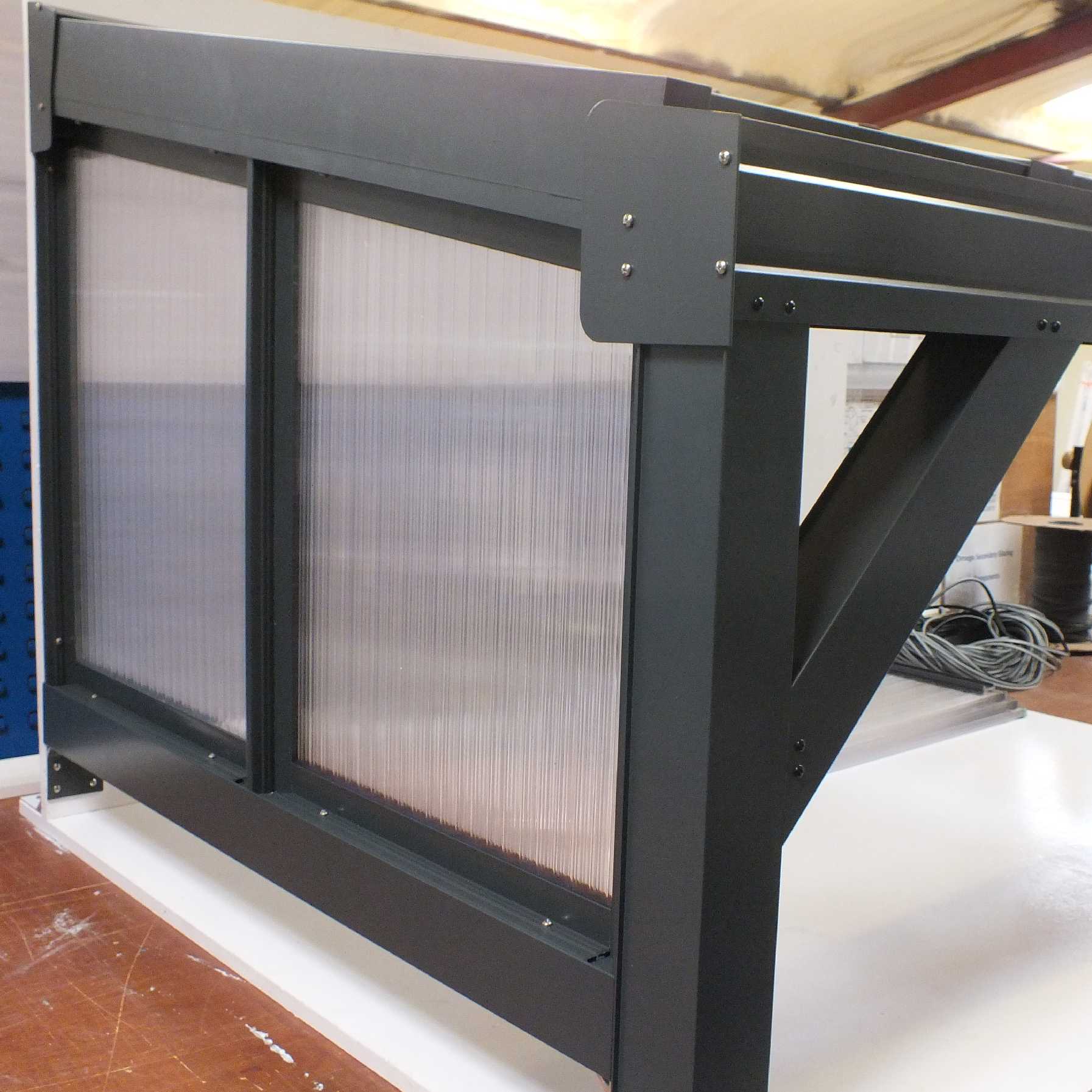 Buy Omega Smart Canopy - 'Top Triangle' In-Fill Section for Sides of Canopy, 16mm Polycarbonate In-Fill Panels, White Frame online today