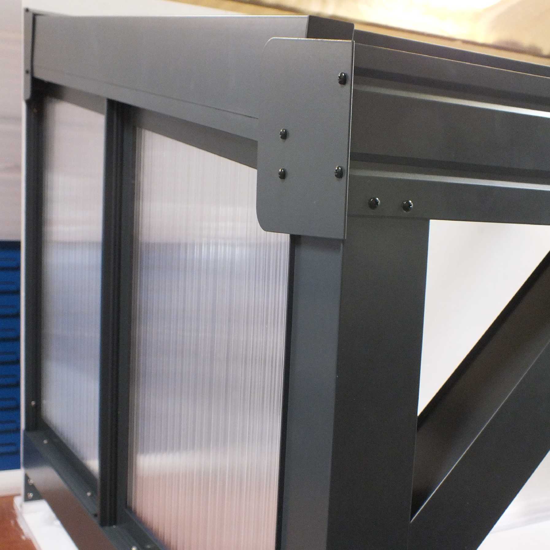 Great deals on Omega Smart Canopy - 'Top Triangle' In-Fill Section for Sides of Canopy, 16mm Polycarbonate In-Fill Panels, White Frame