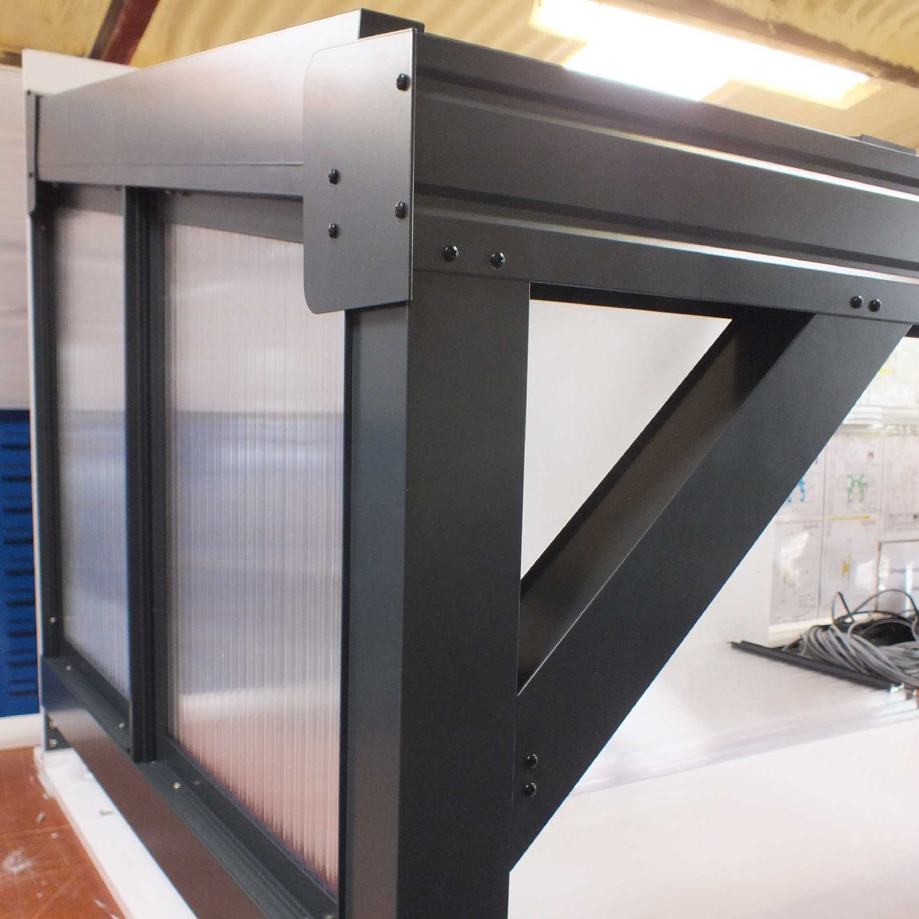 Great selection of Omega Smart Canopy - 'Top Triangle' In-Fill Section for Sides of Canopy, 16mm Polycarbonate In-Fill Panels, White Frame