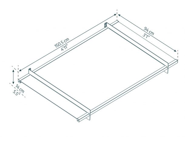 Buy Nancy Door Canopy 1500mm (W) x 914mm (P) online today