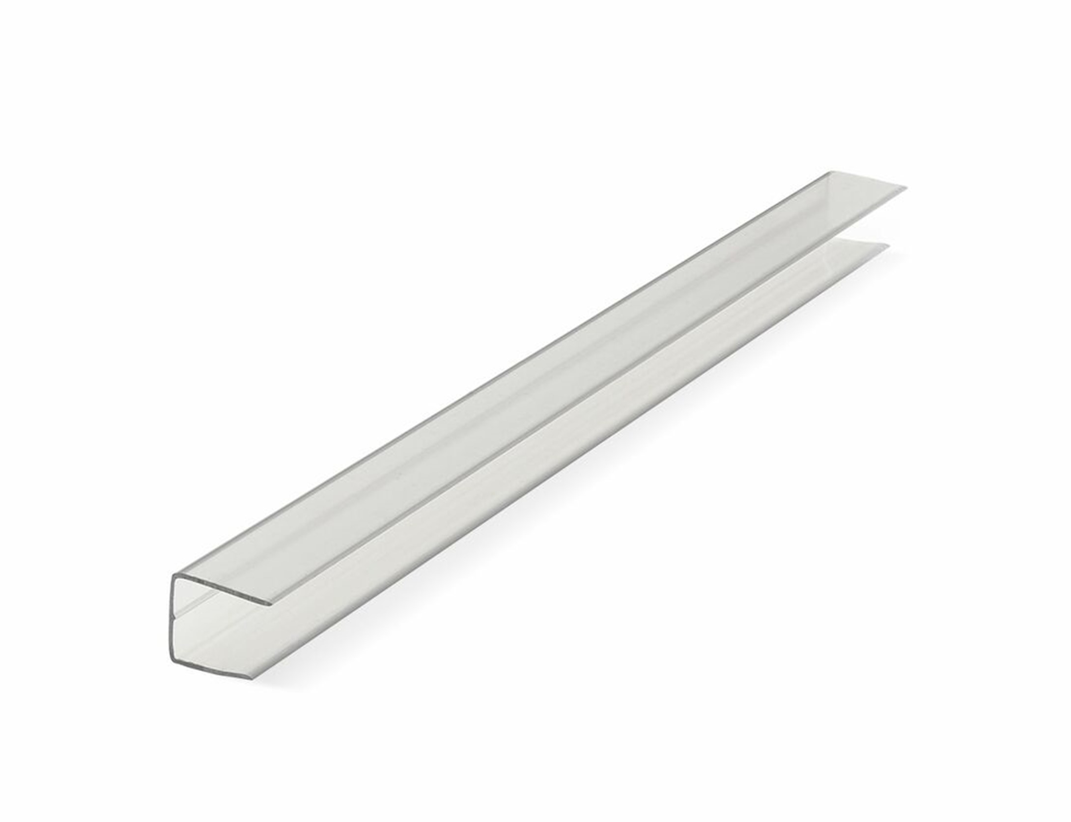 Sheet Closures Clear  for 10mm thick glazing, 2.1m