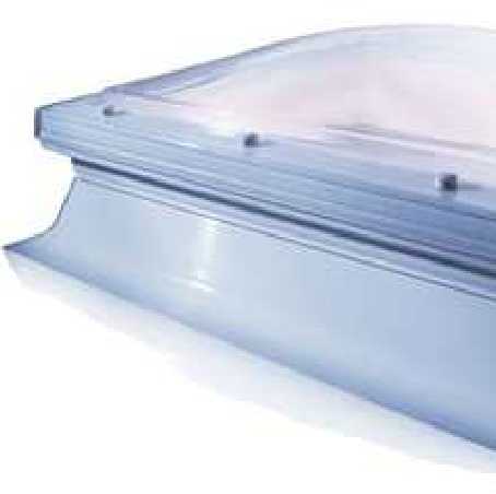 Mardome Trade  - Manual Opening Dome with sloping kerb with Manual Vent, 600mm x 600mm