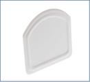 Clip-in uPVC End Cap for Snapfix Rafter Supported Glazing Bar for 10mm-16mm thick glazing