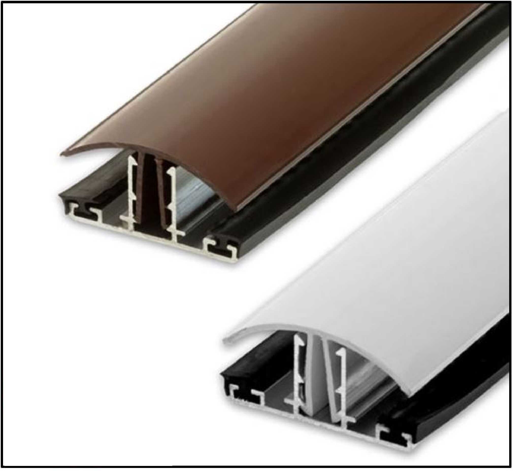 Snapfix uPVC Rafter Supported Glazing Bar for 25-35mm thick Polycarbonate Glazing, 2.5m - 4.0m