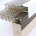 Aluminium F Section for 16mm thick glazing, 3.0m & 4.0m