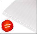 SPECIAL OFFER 10mm Opal Polycarbonate Sheet Standard Rectangular Sheet, Twin Wall, upto 4,000mm long