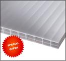 SPECIAL OFFER 16mm Opal Polycarbonate Standard Rectangular Sheet, Triple Wall, upto 4,000mm long