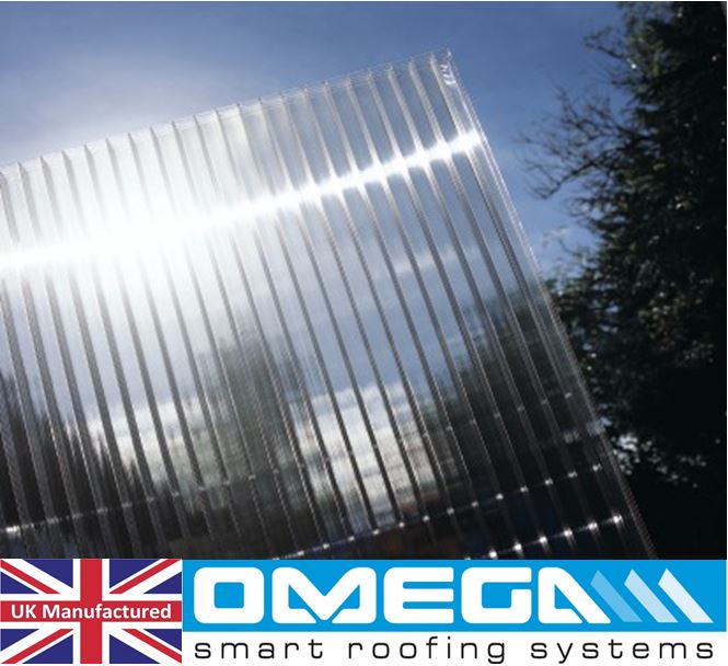 Buy 10mm (Twinwall) CLEAR Polycarbonate, Standard Rectangular Sheet, upto 4,000mm long online today