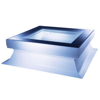 Mardome Glass Flat Roof Light Fixed with a 150mm PVC kerb