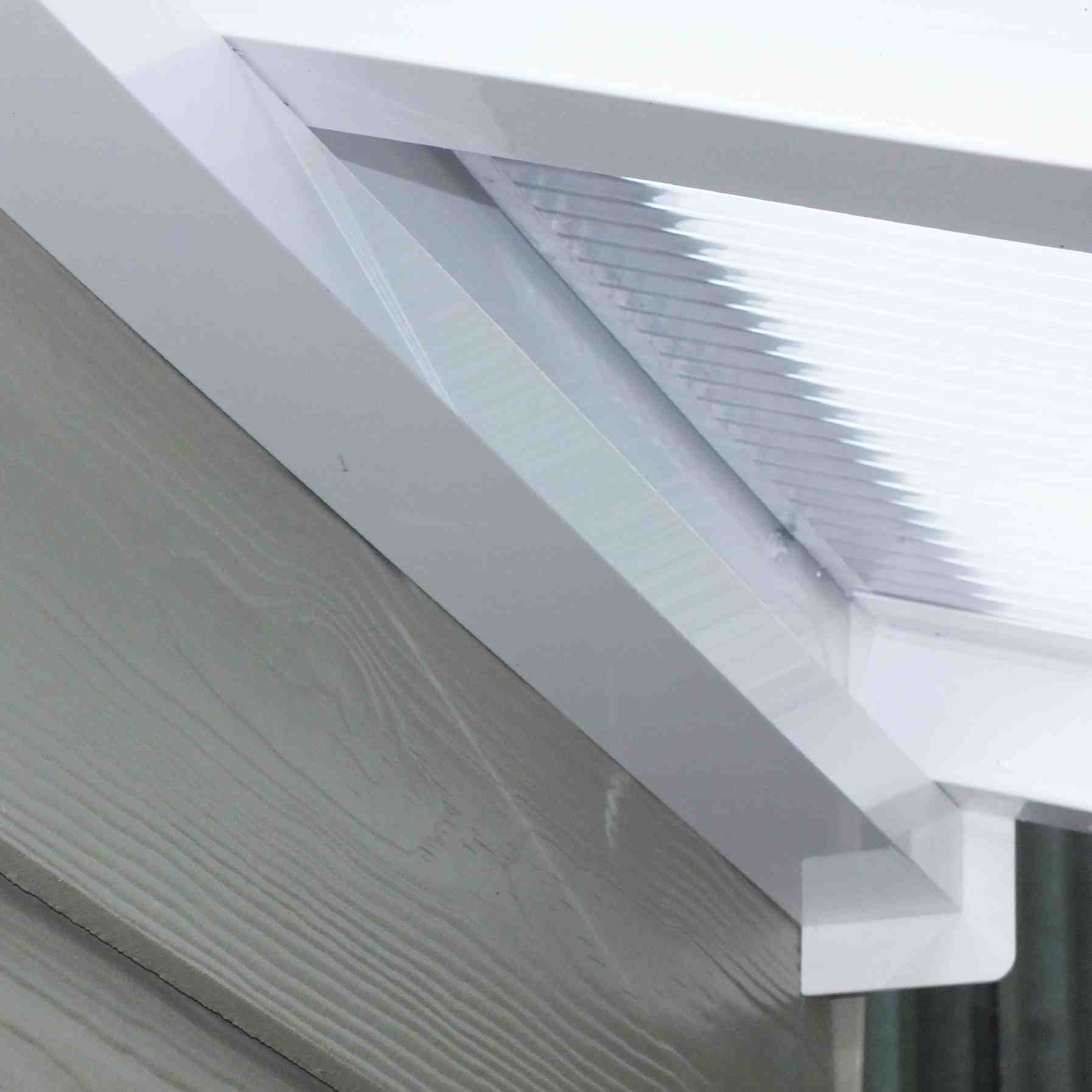 Great deals on Omega Verandah White with 16mm Polycarbonate Glazing - 7.0m (W) x 4.0m (P), (4) Supporting Posts
