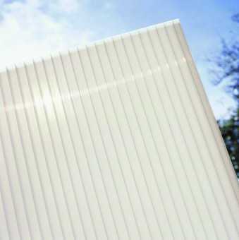 10mm (Twinwall) OPAL Polycarbonate, Standard Rectangular Sheet from 4,000mm to 5,000mm long
