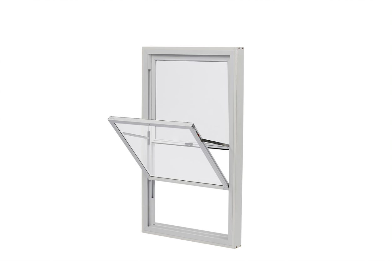 Tilting balanced vertical slider secondary glazing unit from Omega Build