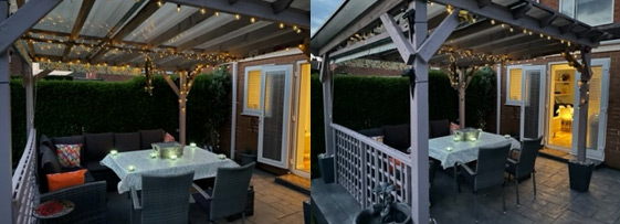 Outside Entertaining Space