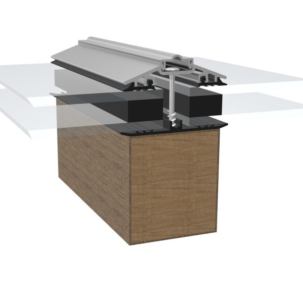Grey Capex 50mm wide Aluminium Rafter Supported Glazing Bar