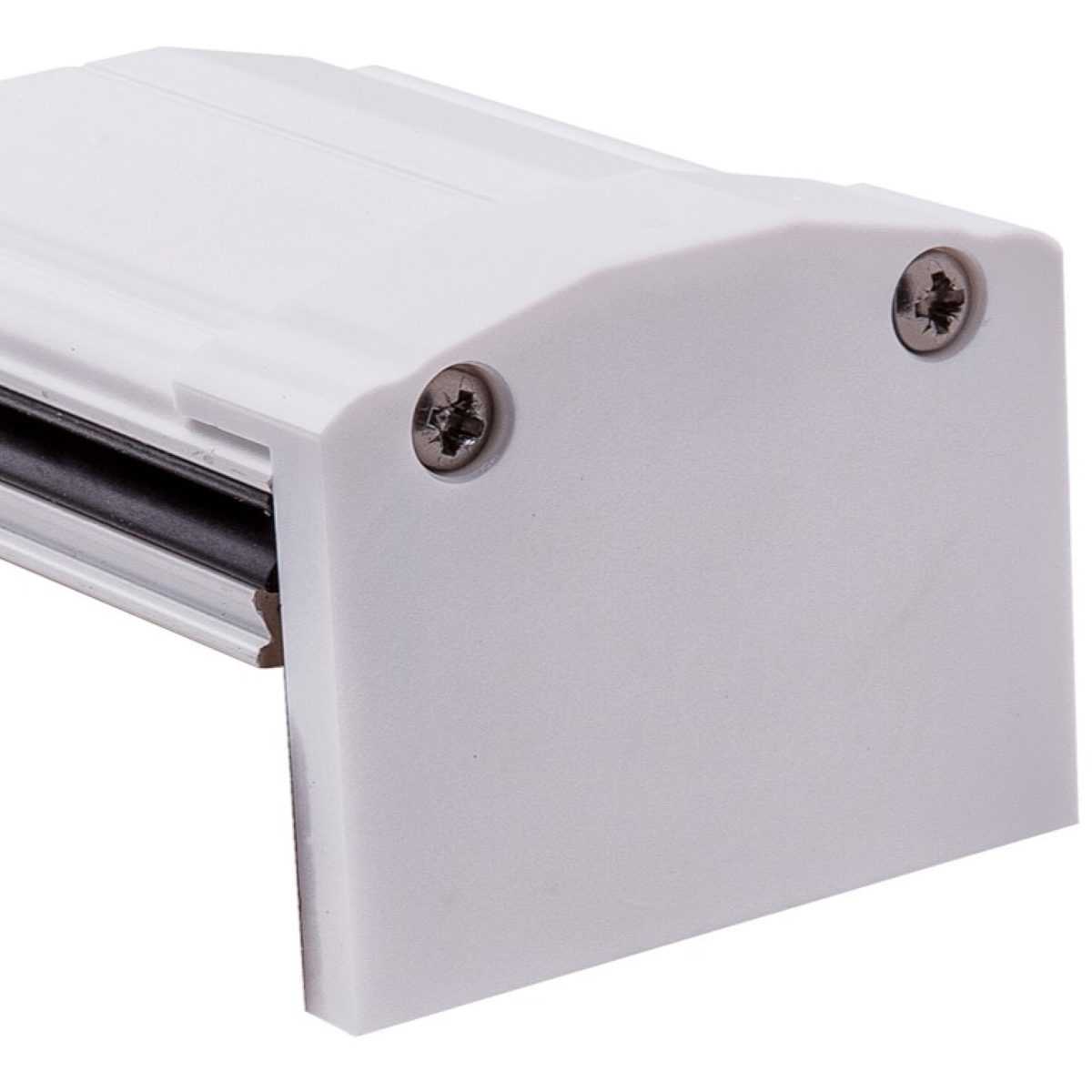 White screw-in end plate