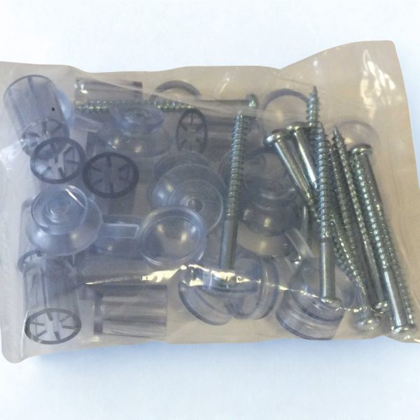 Screws, Caps, Washers for 3″ASB Profile PVC Corrugated Roofing Sheet (Pack of 50)