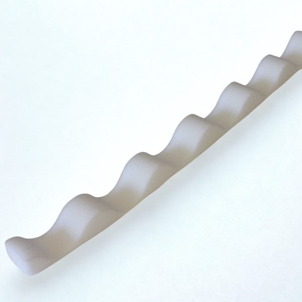 Eaves Filler for 3″ ASB Profile PVC Corrugated Roofing Sheet, White, 690mm (Pack of 10)