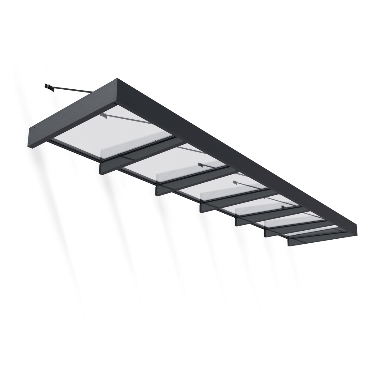 Grey framed canopy 5.7M wide